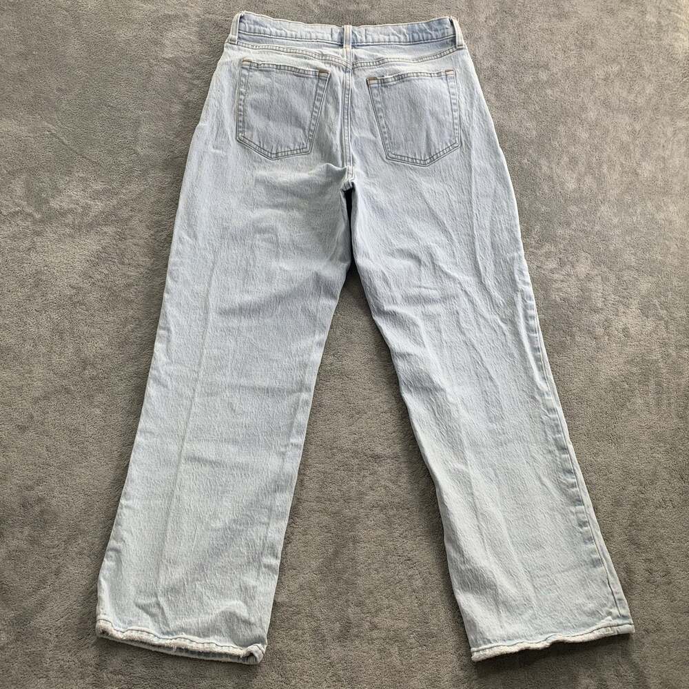 Abercrombie & Fitch The Baggy Low Rise Jeans Women 28 6S Blue Curve Love Denim - Picture 10 of 11